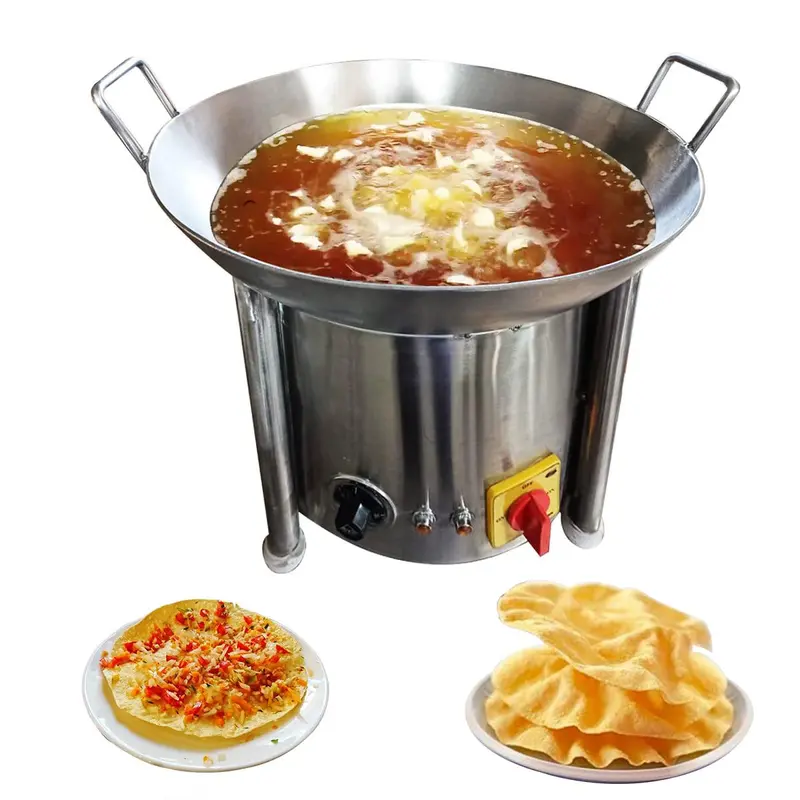 Commercial 20 inch Round Table Top Electric Kadhai,6000W, SS Body
